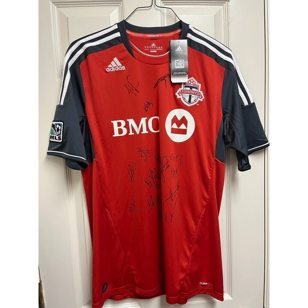 NWT 2012 Team Signed Toronto FC Home Jersey  L Adidas